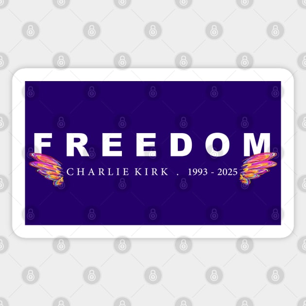 Freedom Wings in Color Sticker by Rocket Girl